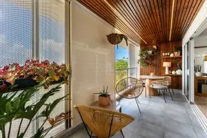 Espace détente de l'appartement de Saint François