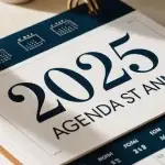 Visuel d'un calendrier avec marqué Saint Anne 2025