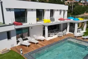 Villa Blanche Cavalaire Extérieur drone